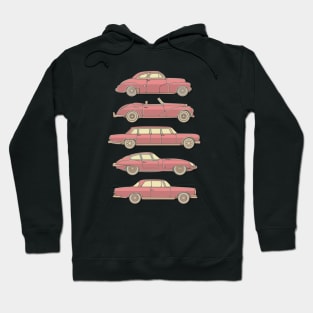 Red Classic Cars Hoodie